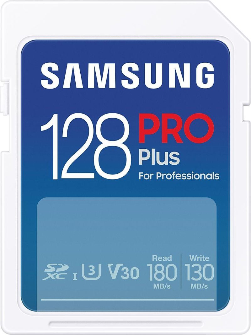 Карта памет Samsung PRO Plus, SD Card, 128GB, USB Четец, Бяла - Image 3