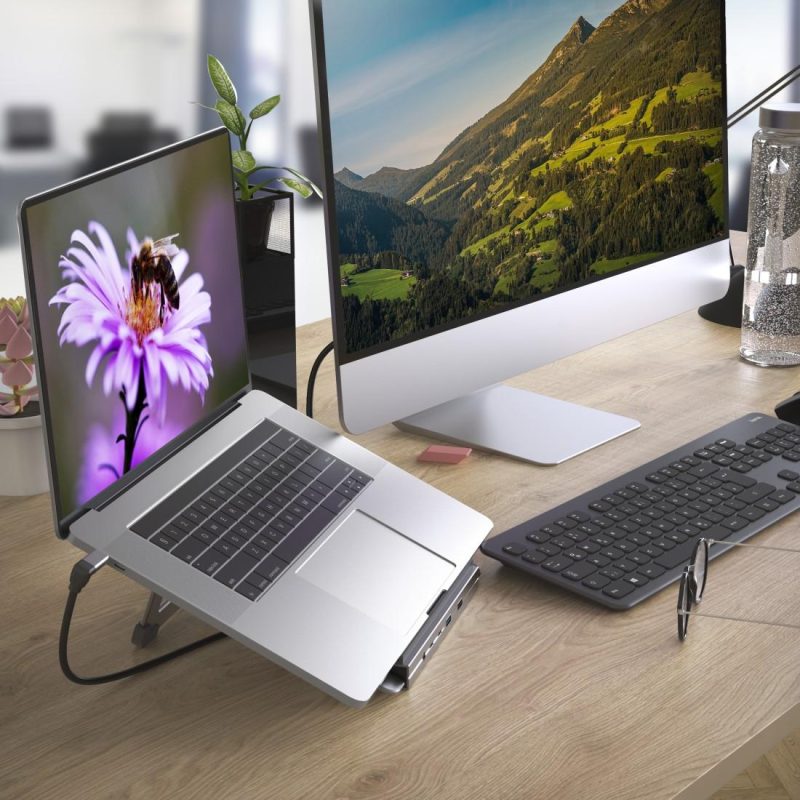 Докинг станция Hama "Connect2Office Stand" USB-C, Стойка за лаптоп, 12 порта - Image 14