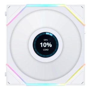 Комплект 3 броя Вентилатор Lian Li UNI FAN TL LCD 120mm - White - Image 3