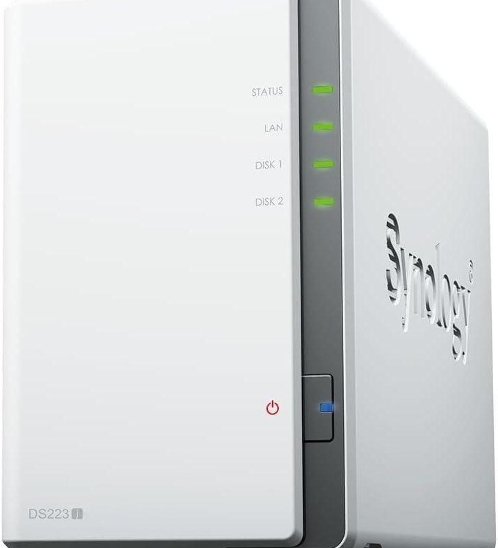 Мрежов сторидж Synology DS223j, За 2 диска, Realtek RTD1619B 4-core 1.7GHz, 1 GB