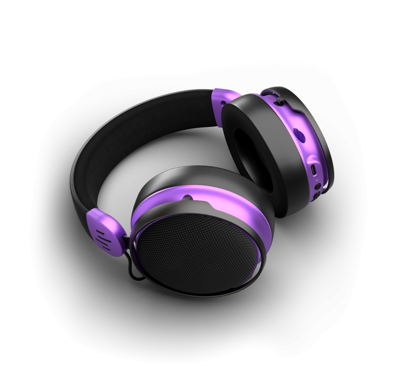 Геймърски безжични слушалки Dark Project Sono Wireless - Black/Violet - Image 7