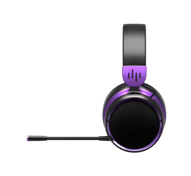 Геймърски безжични слушалки Dark Project Sono Wireless - Black/Violet - Image 6