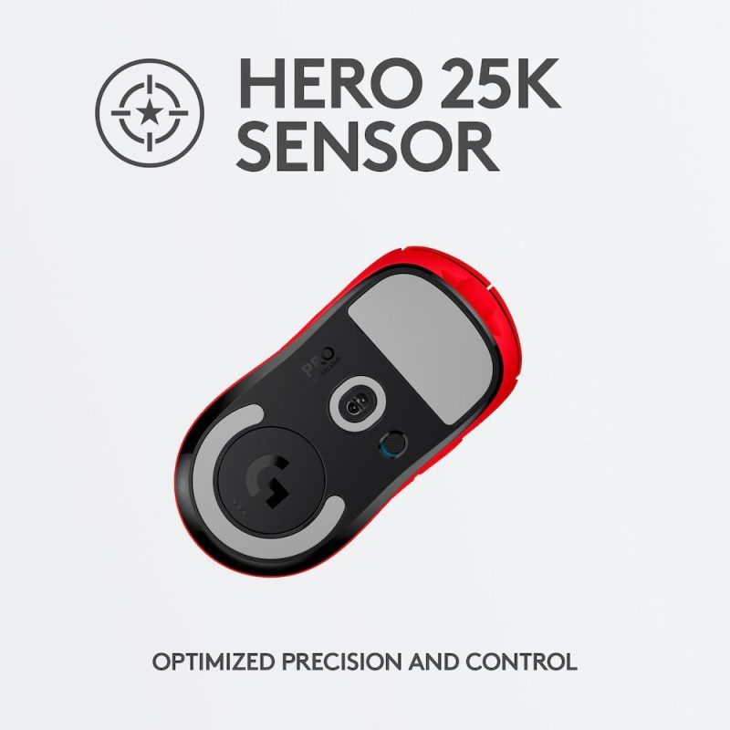 Геймърска мишка Logitech G Pro Wireless Red - Image 4