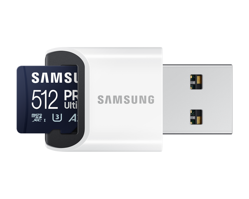 Карта памет Samsung PRO Ultimate, microSDXC, UHS-I, 512GB, Адаптер, USB четец - Image 3