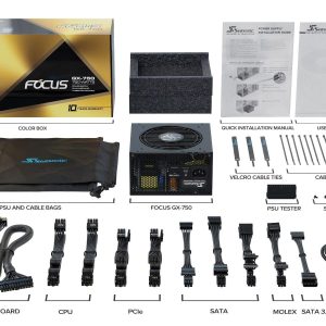 Захранващ блок Seasonic SSR-750FX, 750W, 80+ GOLD - Image 7