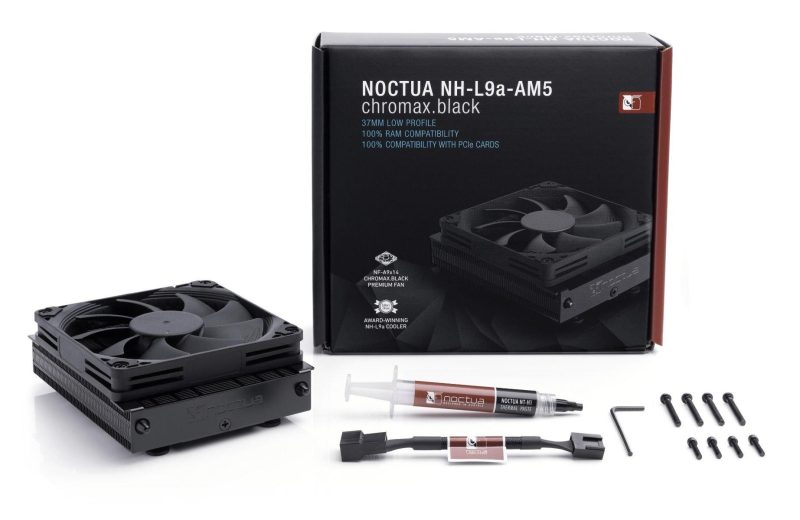 Охладител за процесор Noctua NH-L9A Chromax.black, сокет AM5 - Image 4