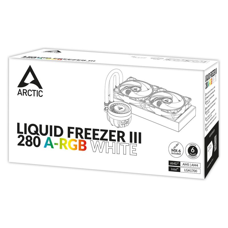 Охладител за процесор Arctic Liquid Freezer III 280 White A-RGB - Image 6
