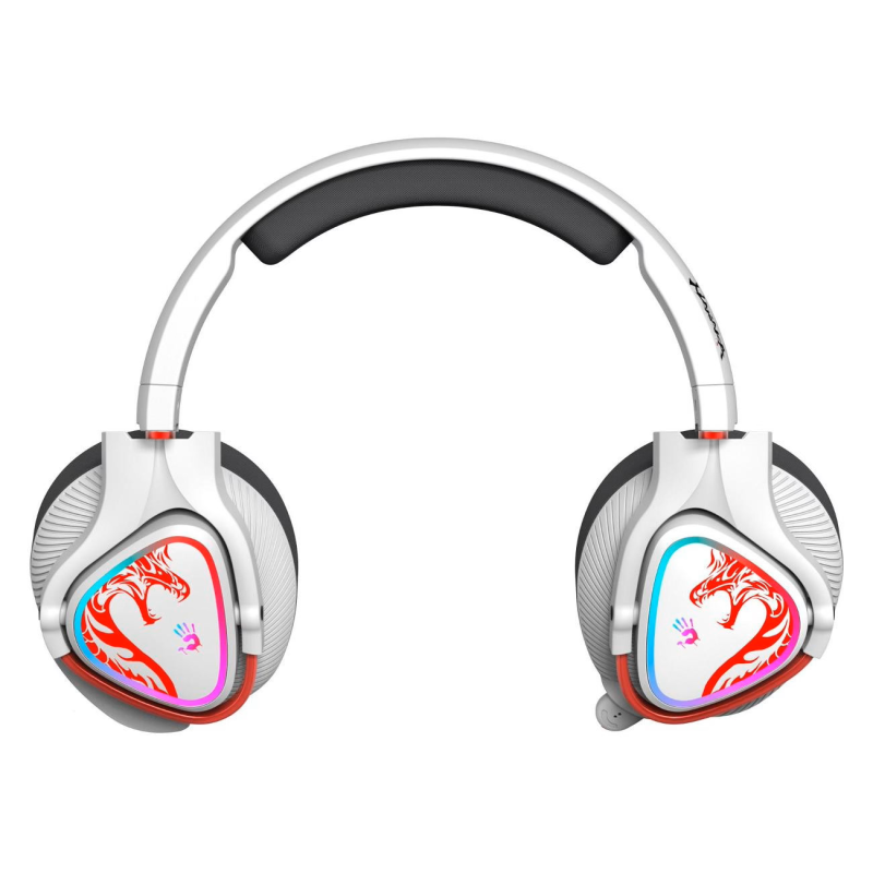 Геймърски слушалки A4TECH Bloody MR720 Naraka, RGB, Bluetooth + USB, Бели - Image 5