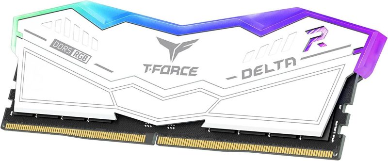 Памет Team Group T-Force Delta RGB White DDR5 32GB (2x16GB) 6000MHz CL38 - Image 2