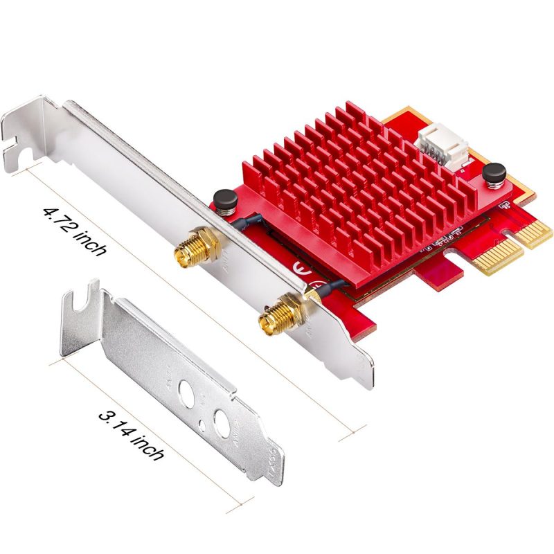 Мрежова карта Cudy WE3000S, PCIe, 3-бандов, 2.4/5~/6 GHz, 574 - 2400 Mbps - Image 3