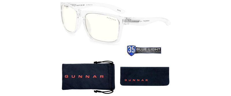 Компютърни очила GUNNAR Intercept Crystal, Clear, Бял - Image 4