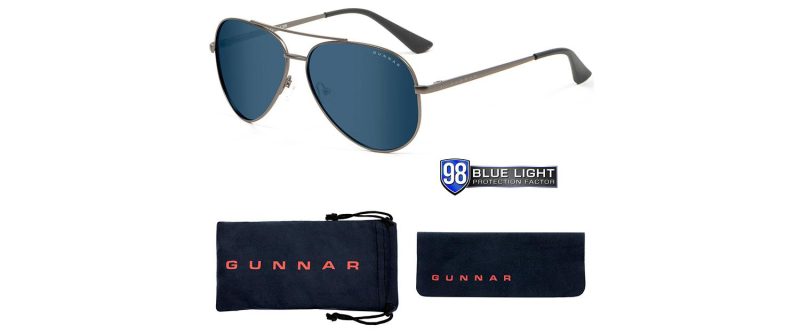 Компютърни очила GUNNAR Maverick Gunmetal Onyx, Sun, Черен - Image 4