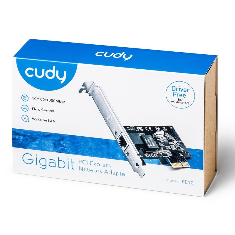 Мрежова карта Cudy PE10, PCIe, 3-бандов, 1 x 10/100/1000 Mbps - Image 3