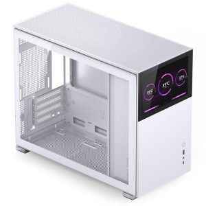 Кутия Jonsbo D31 Screen TG, mATX, Бял - Image 2
