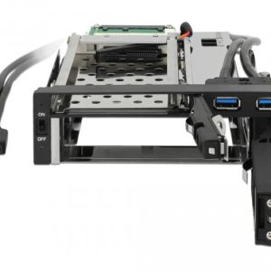 Вътрешно чекмедже Delock 5.25″, За 1 x 2.5″ + 1 x 3.5″ SATA HDD + 2 x USB 3.0 ports - Image 5