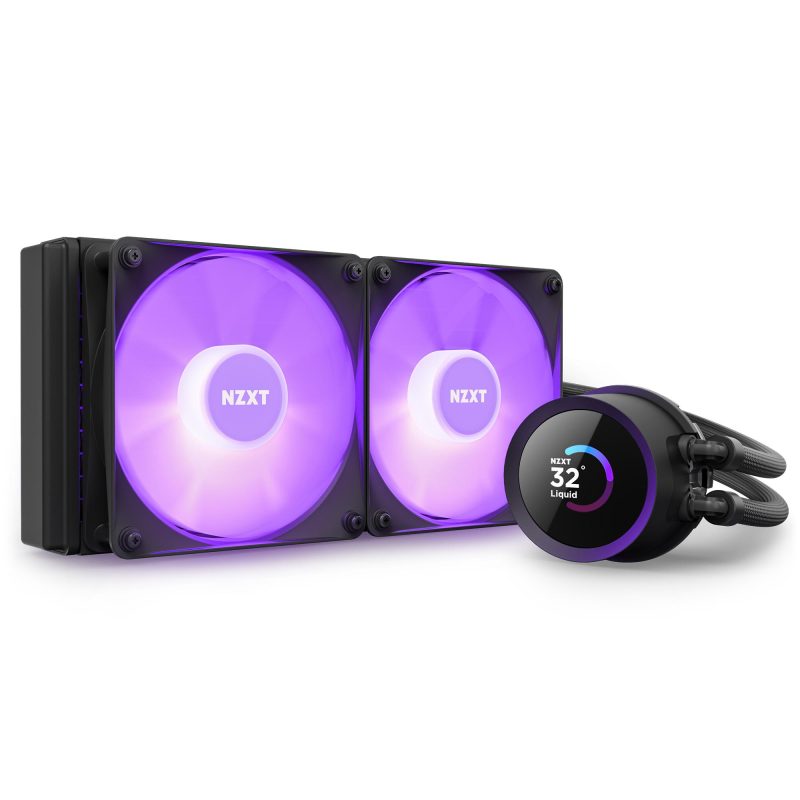 Охладител за процесор NZXT Kraken 240 RGB Black, LCD Display - Image 6