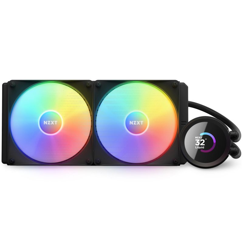 Охладител за процесор NZXT Kraken 240 RGB Black, LCD Display - Image 2