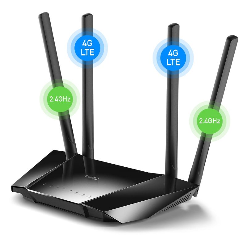Безжичен рутер Cudy LT400, 4G LTE, 2.4GHz, 300 Mbps, 10/100 - Image 3