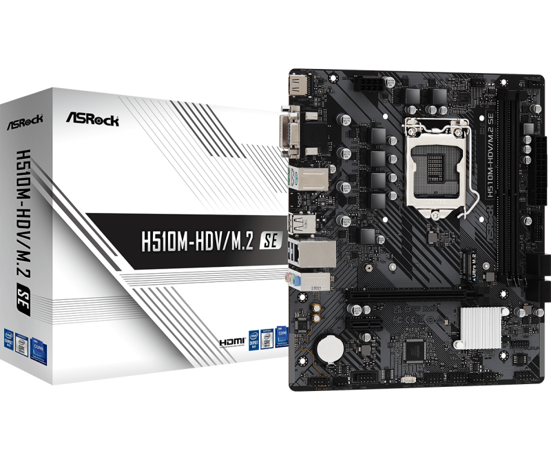 Дънна платка ASRock H510M-HDV/M.2 SE, LGA1200, DDR4, mATX - Image 5