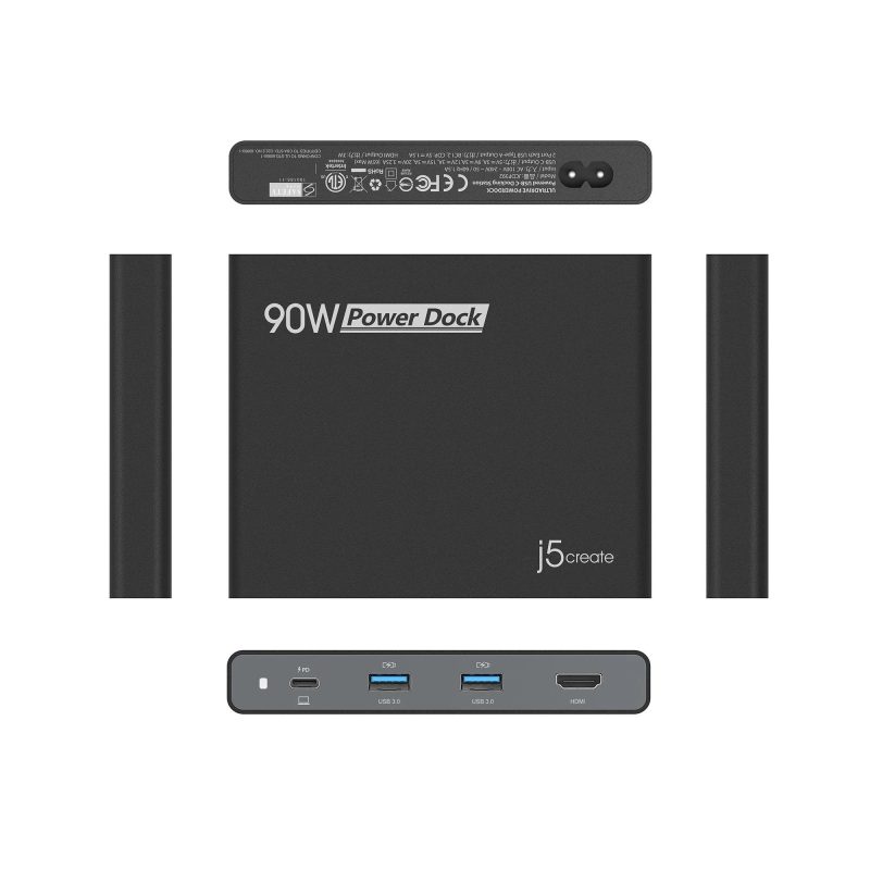 Докинг станция j5create JCDP392 90W Built-in USB-C, Travel Dock - Image 6