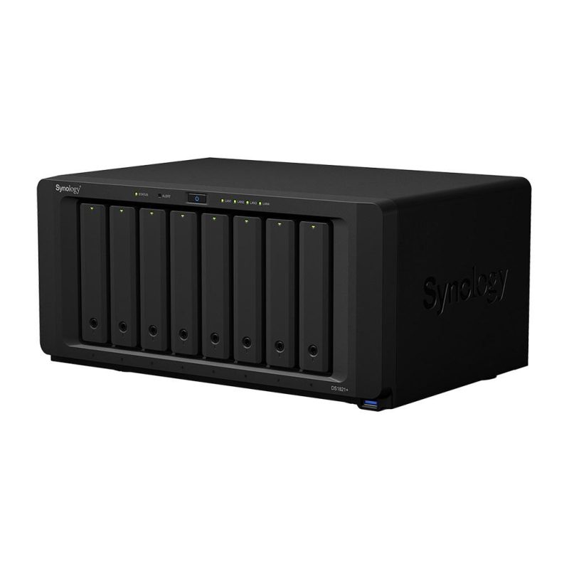 Мрежов сторидж Synology DS1821+, За 8 диска, До 108TB, RAM 4GB, Гигабит, USB3.2 - Image 2