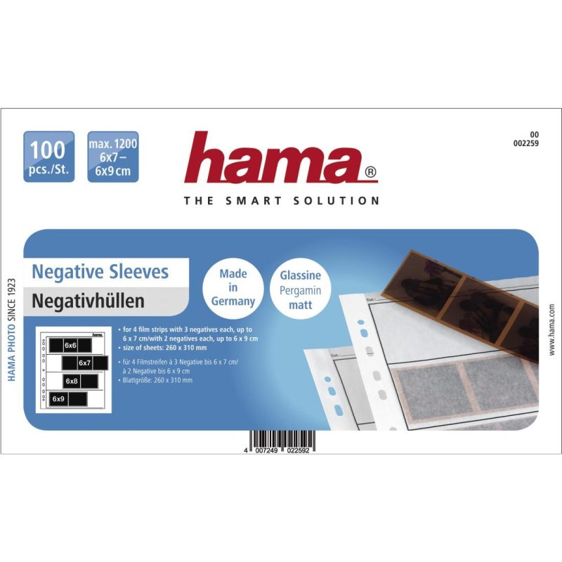 Пликове за негативи HAMA 02259, 6 x 7 cm, 100 стр. - Image 2