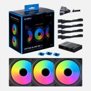 Вентилатори Lian-Li UNI SL-INF 120, ARGB, 3 Fan комплект, Включен контролер, Черен - Image 7
