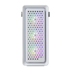 Кутия FSP CUT593, ATX, Ultra-Tower, Type-C, 4 x ARGB 140mm, Бяла - Image 3