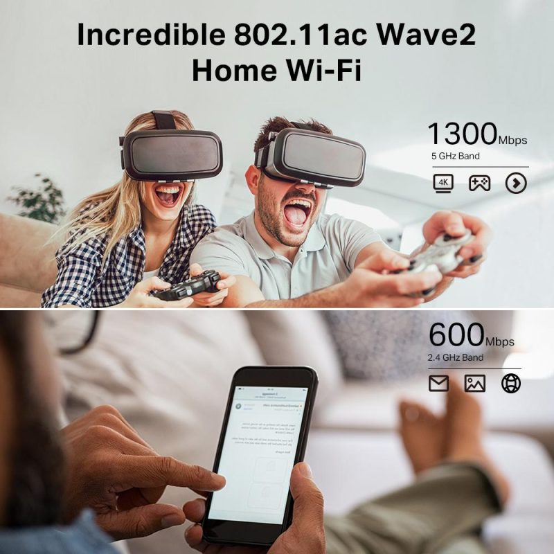 Безжичен рутер TP-Link Archer C80 AC1900, 2.4/5 GHz, 600 - 1300 Mbps, 10/100/1000 - Image 6