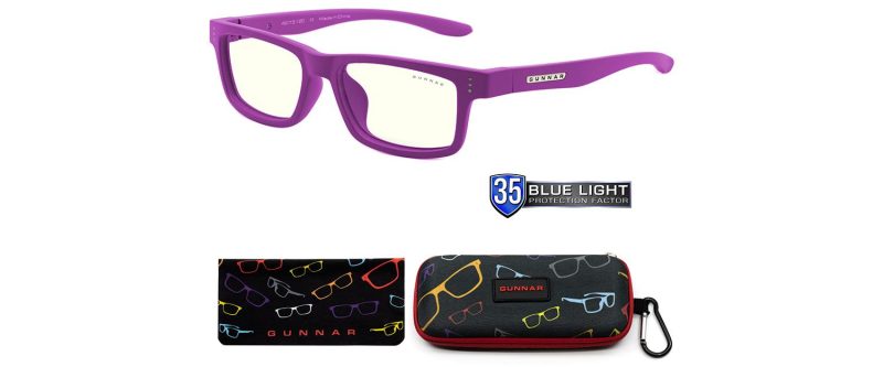 Детски компютърни очила GUNNAR Cruz Kids Small, Clear Natural, Лилав - Image 4