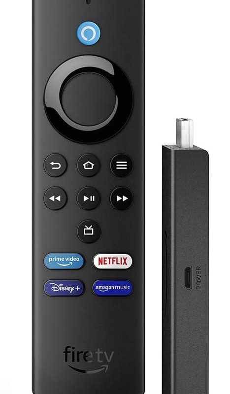 Мултимедиен плеър Amazon Fire TV Stick Lite, Alexa Voice Remote, Черен