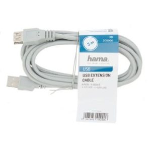 Удължителен кабел HAMA, USB-A женско - USB-A мъжко, 3 м, Стандарт - Image 3