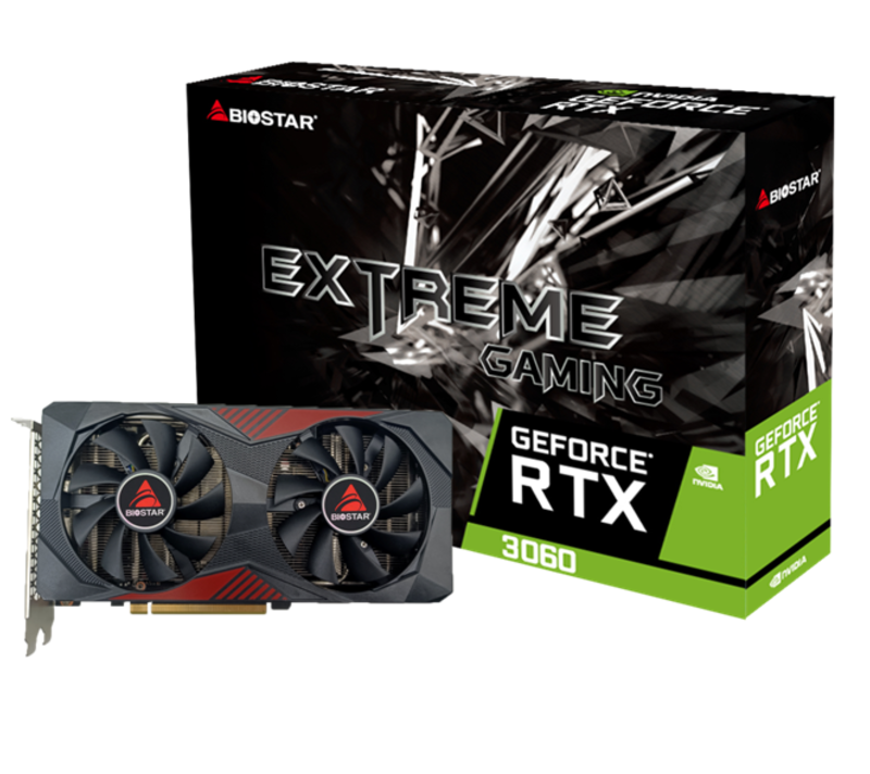 Видео карта BIOSTAR GeForce RTX 3060 12GB GDDR6
