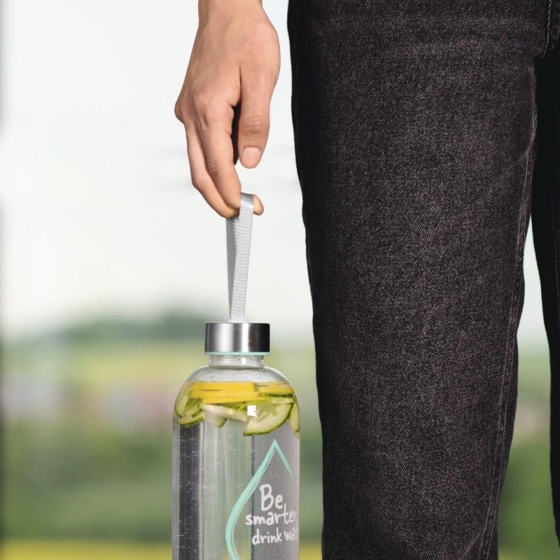 Стъклена бутилка Xavax To Go, 1л, Предпазен калъф, За напитки - Image 6
