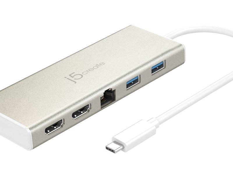 Докинг станция j5 create JCD381, USB-C, 2x HDMI, USB 3.1, PD 2.0, LAN