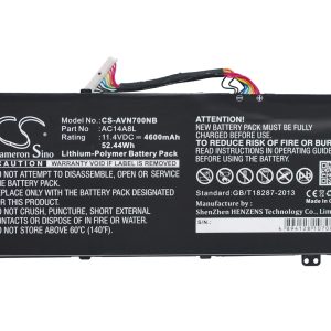 Батерия  за лаптоп Acer Aspire Nitro V15 VN7-571G VN7-572G VN7-591G VN7-592G i V17 VN7-791G VN7-792G AC14A8L, 11.4V, 4600mAh CAMERON SINO