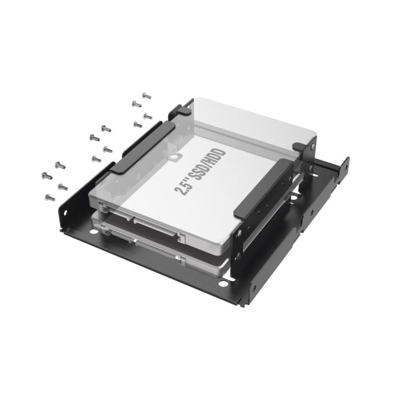 Рамка за твърд диск HAMA, 2 x 2.5" SSD и HDD в слот HDD 3.5", Черен - Image 2