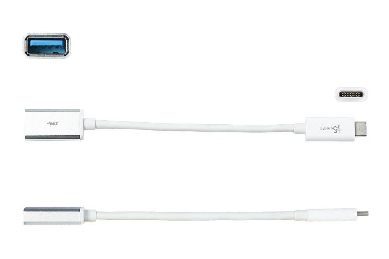 Адаптер  j5create JUCX05, USB-C 3.1 мъжко - USB-A женско 5Gb/s, 90см - Image 3