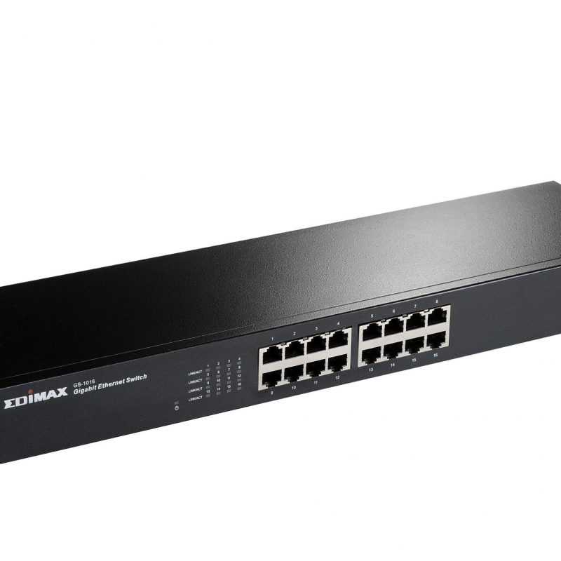 Суич EDIMAX GS-1016, 16 портов, Gigabit, за монтиране в шкаф