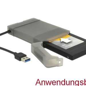 Конвертор Delock, USB 3.0 Type-A мъжко - SATA 6 Gb/s 22 pin, 2.5″ защитен калъф - Image 6
