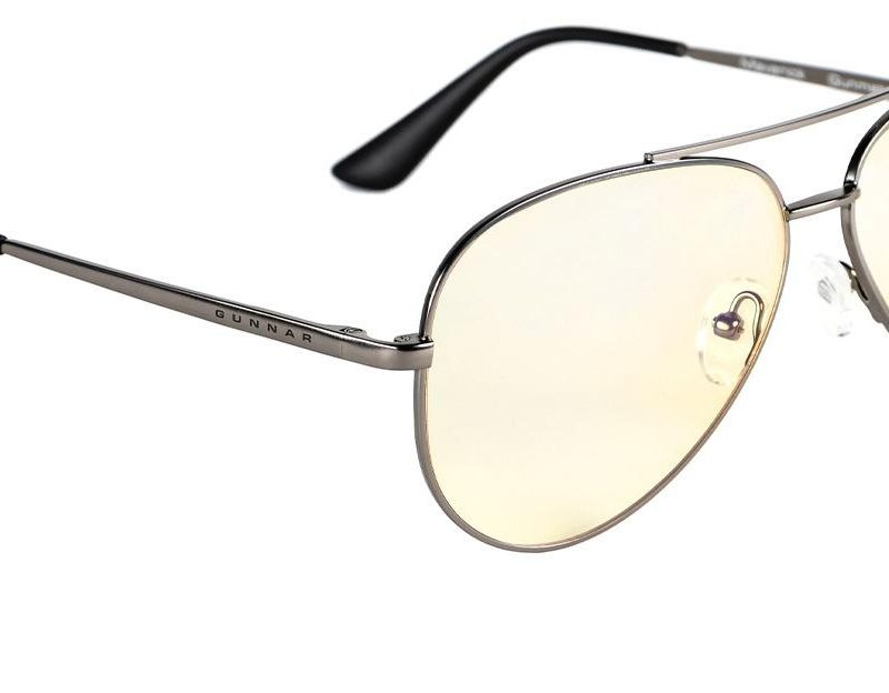 Компютърни очила GUNNAR Maverick Gunmetal Clear, Сребрист