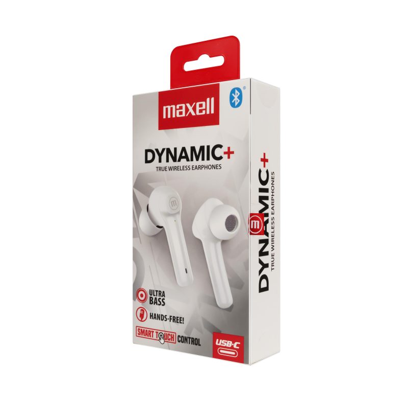 Блутут слушалки MAXELL Dynamic, Докинг кутийка, True Wireless, Бяли - Image 2