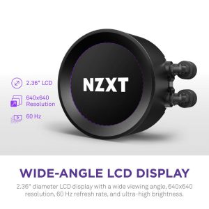 Охладител за процесор NZXT Kraken Elite RGB 280 Black, Customizable LCD Display - Image 2