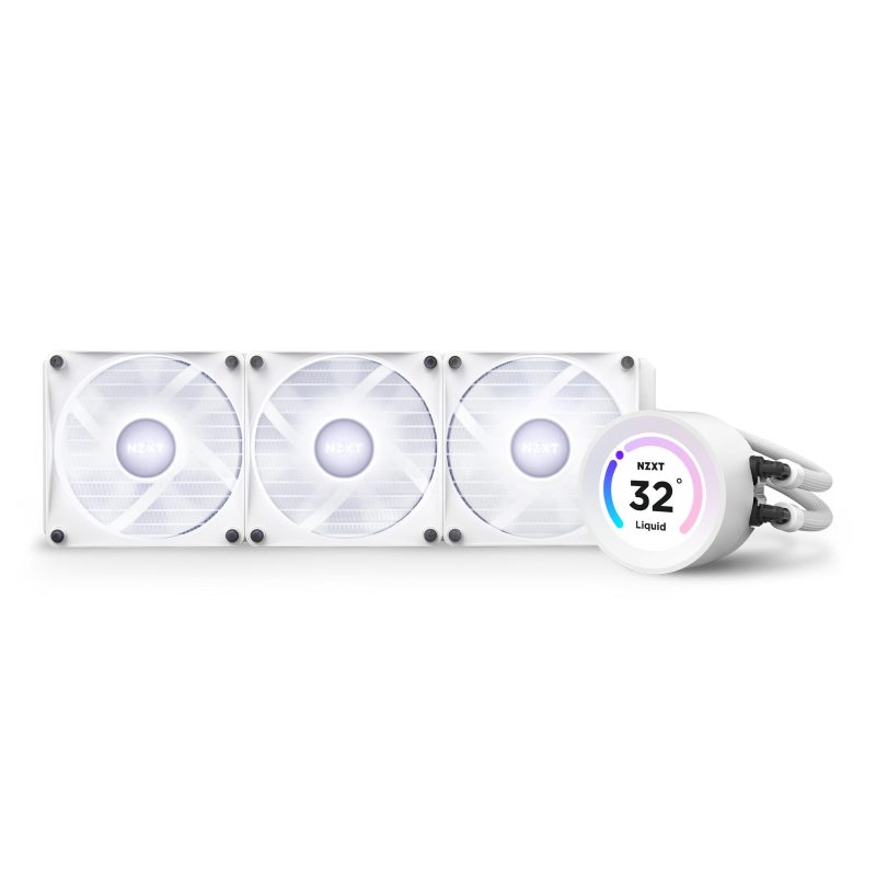 Охладител за процесор NZXT Kraken Elite 360 RGB White, LCD Display - Image 11