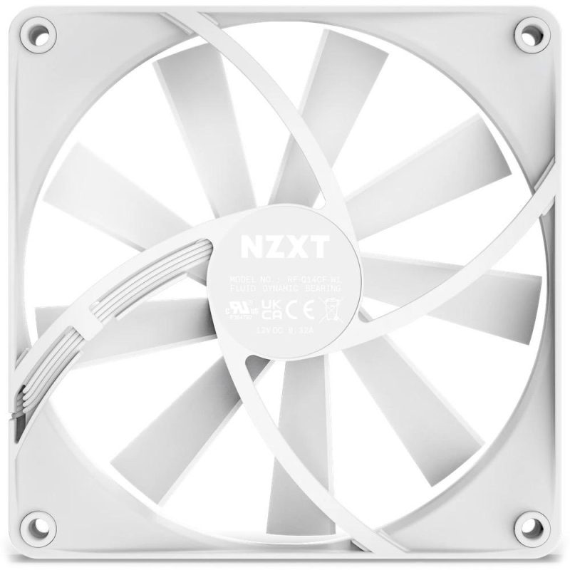 Вентилатор NZXT F140Q Бял - Image 6