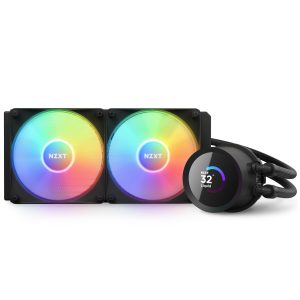 Охладител за процесор NZXT Kraken 240 RGB Black, LCD Display - Image 3