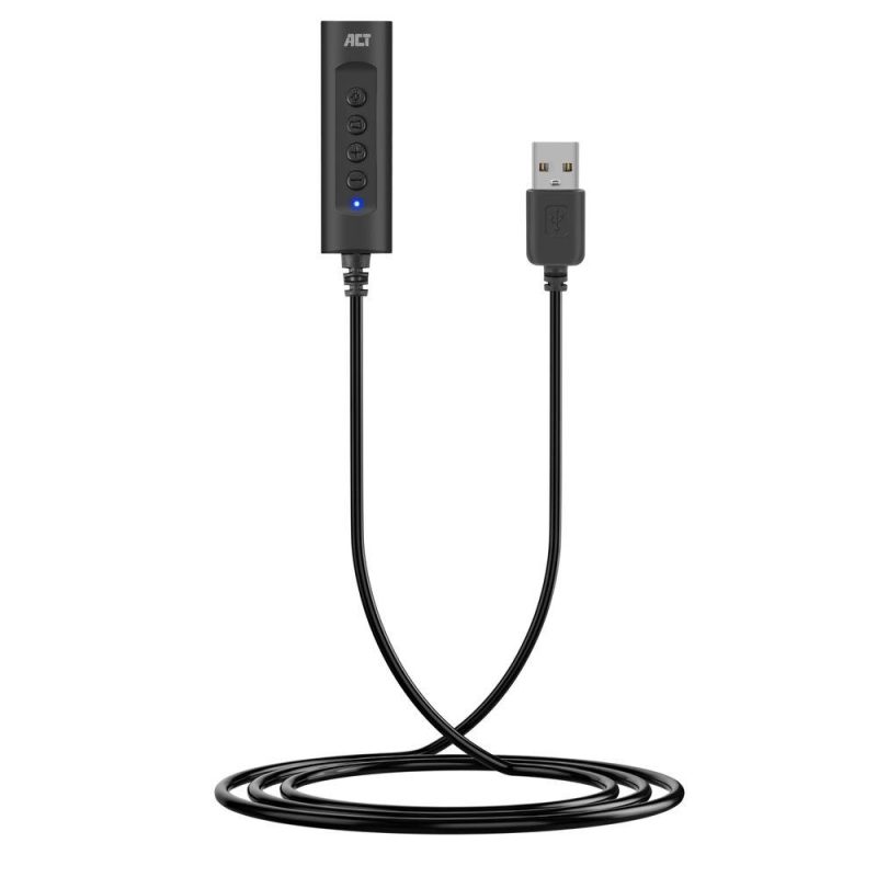 Звукова карта Ewent AC9360, 2.0, USB, 3.5 mm, Черна - Image 3