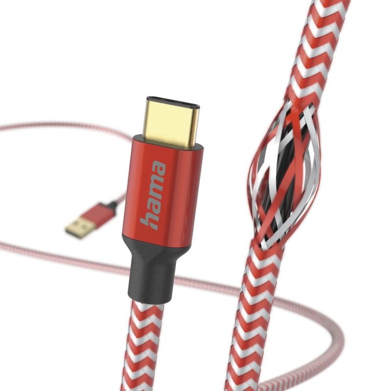 Кабел за зареждане "Reflective" USB-A - USB-C, 201559 - Image 3