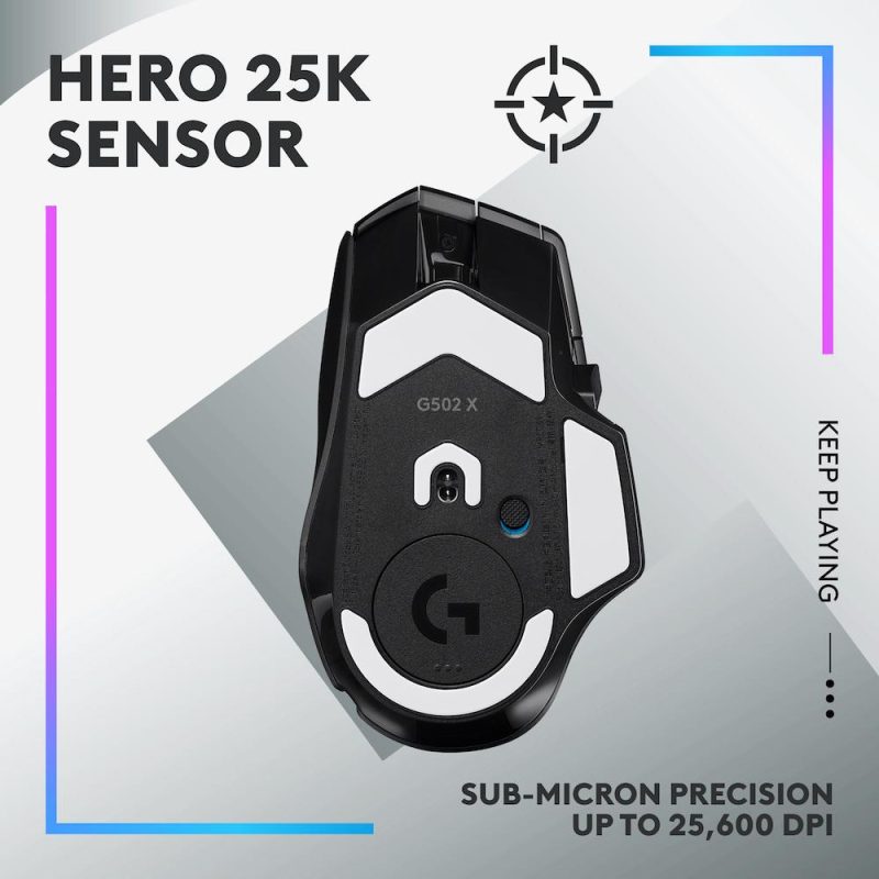 Геймърска мишка Logitech G502 X Plus Black Lightsync RGB - Image 4