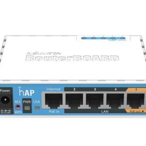 Безжичен Access point MiKrotik HAP RB951UI-2ND, 5 x 10/100 Mbps, PoE, Бял - Image 2